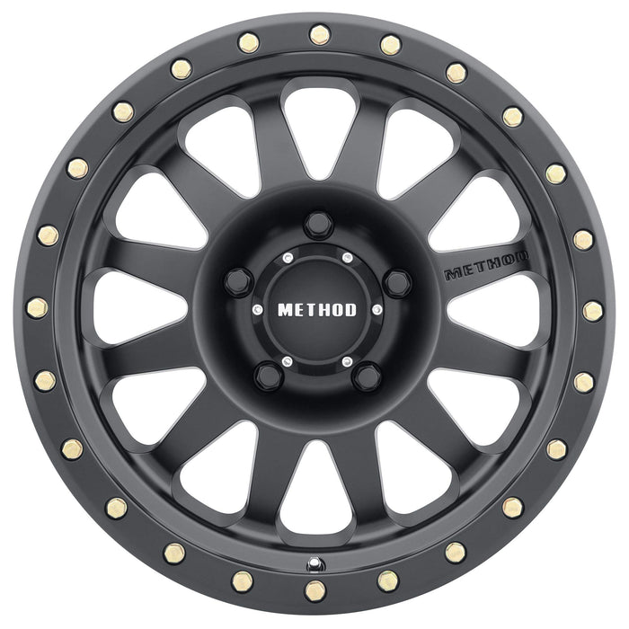 Set of 4 Method Race Wheels Double Standard, 15x10 with 5 on 4.5 Bolt Pattern - Black - MR30451012550N